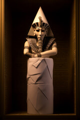 pharaoh made of toilet paper, ai