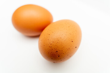 eggs on white background
