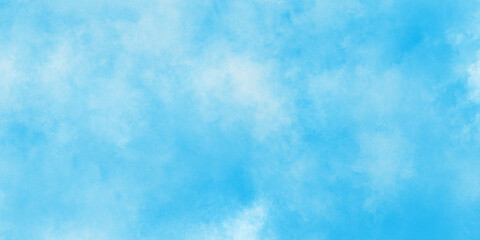 Abstract cloudy and blurry and defocused Creative and decorative light sky blue shades watercolor background with natural clouds used as wallpaper, cover, card, decoration and design.