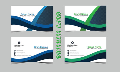 set of business cards
