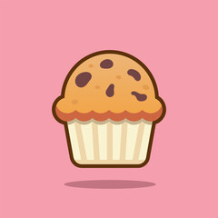 Muffin Illustration, Muffin Icon
