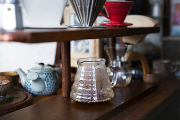 Tea vase on the table