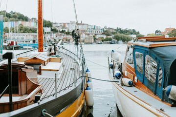 View from the boats in the dock