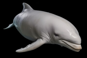 Beluga Whale. Generative AI.