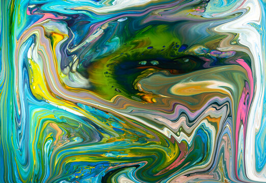 Acrylic Pour Color Liquid marble abstract surfaces Design.