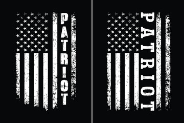Patriot USA Flag T Shirt Design