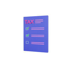 Fototapeta premium business document financial tax, accounting and investment concept. 3D Rendering illustration.