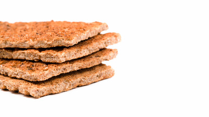 unleavened bread on a white background