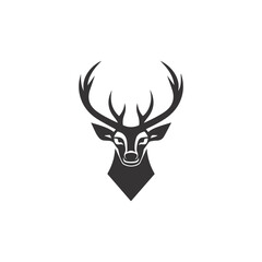 Deer head, vector, logo design