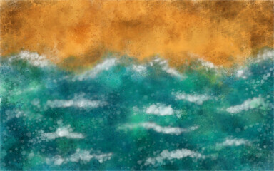 beach abstract watercolor background