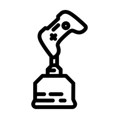 tournament cyber sport line icon vector. tournament cyber sport sign. isolated contour symbol black illustration