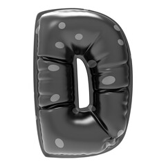 Font With Number 3D Render