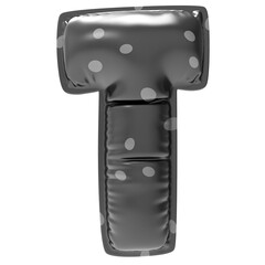 Font With Number 3D Render