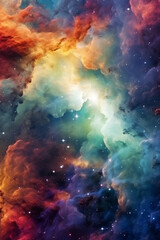 Fototapeta na wymiar Universe, Nebula, Stars
