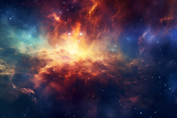 Fototapeta premium Universe, Nebula, Stars