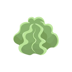 Wasabi paste flat vector cartoon isolated on a white background.