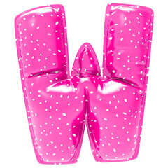 Font With Number 3D Render