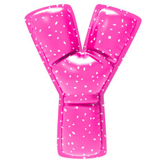 Font With Number 3D Render