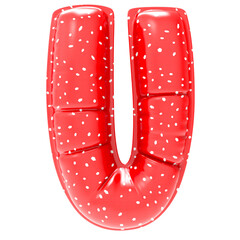 Font With Number 3D Render