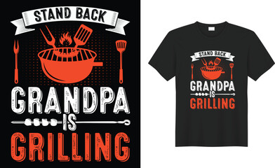 BBQ Grilling lover Funny retro vintage typography print Vector T-shirt design template. food, cooking, beef, alcohol, steak drink, grill, meal Beer PARTY, like Barbecue, shirts, posters, illustration.