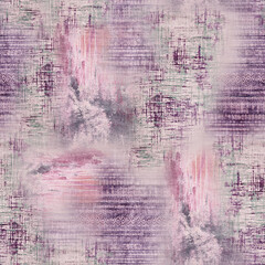 seamless geometrical abstract Indian traditional pattern