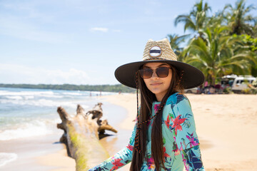 woman on the beach