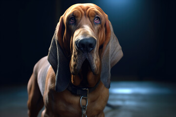 Bloodhound dog - obrazy, fototapety, plakaty