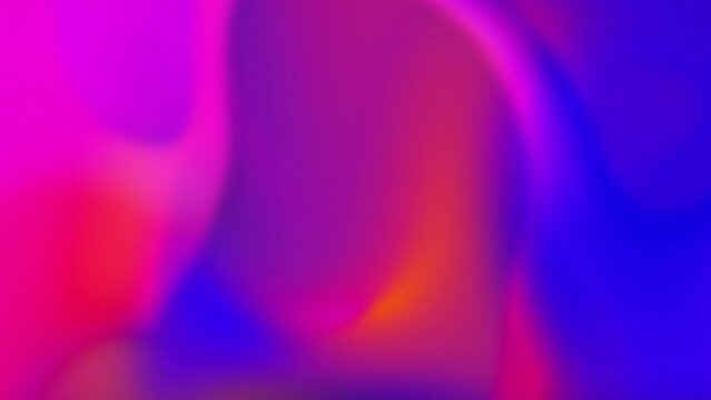 Loop Colorful smooth template Soft color background Color neon gradient. Moving abstract blurred background. The colors blurred neon art 
