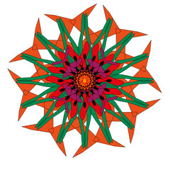 abstract flower design