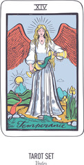 Vector hand drawn Tarot card deck.  Major arcana .  Engraved vintage style. Occult, spiritual and alchemy symbolism