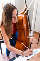 Home Rehearsal: Dedicated Cellist Striving for Performance Excellence © Alfonso Soler