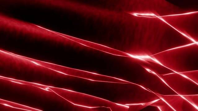Magical Transformation, Red Glow Effect and Light Leak Flares Flicker Quickly 3d Render. Disco Dance Dj and Vj Loop