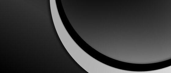 Obraz premium black and white lines on black Clean background