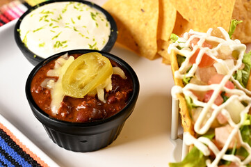 mexican food tacos guacamole jalapeno pepper quesadillas nacho tortilla tex-mex cuisine healthy food spiced tomato and onion