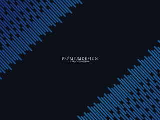 Premium background design with dark blue luxury motif. Vector horizontal template, for digital lux business banners, contemporary formal invitations, luxury vouchers, gift certificates, etc.