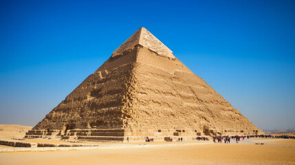 Fototapeta na wymiar Renowned Egyptian pyramids Generative AI