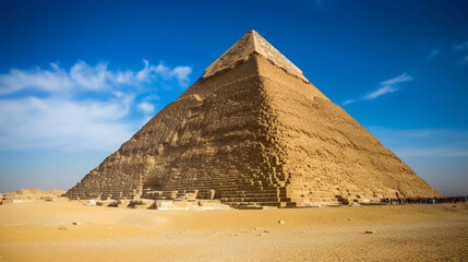 Fototapeta na wymiar Renowned Egyptian pyramids Generative AI