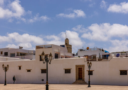 Street view and architecture in the Kasbah of the Udayas in the Moroccan capital Rabat