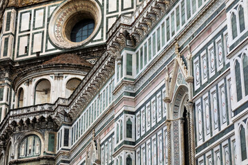 Florence Cathedral, details of the facade