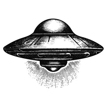 UFO spaceship sketch