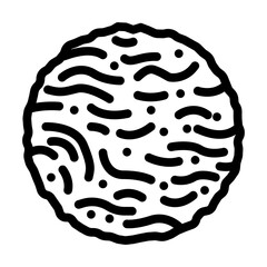planet sun summer sunlight line icon vector. planet sun summer sunlight sign. isolated contour symbol black illustration
