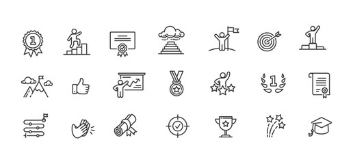 Success icon set.