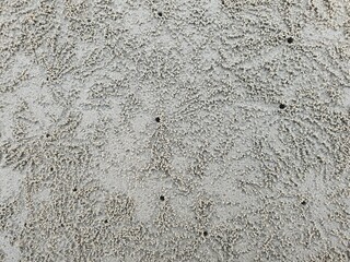 Crab’s hole on the beach, nobody’s on sand beach scenery, peaceful sand beach wallpaper, sand beach top view wallpaper, nature top view background, Outdoor natural scene top view.