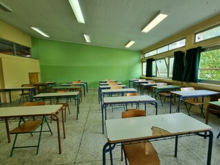 class desks exams school education background