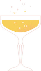 Cocktail in Wide Glass