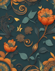 abstract geometric background. Generated AI