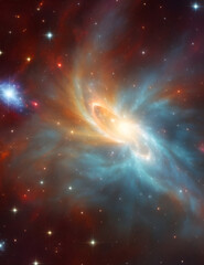 Lonely in the universe. AI generated