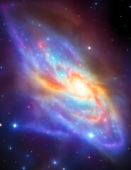 Lonely in the universe. AI generated