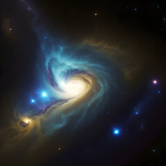 Lonely in the universe. AI generated