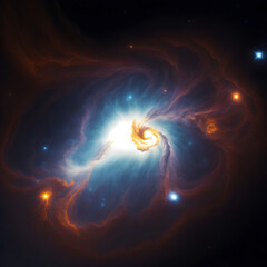 Lonely in the universe. AI generated